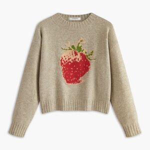 Commense Crew Neck Strawberry Warm Sweater